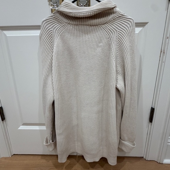 Lands End Cream Cardigan Sweater 2XL - Picture 2 of 13